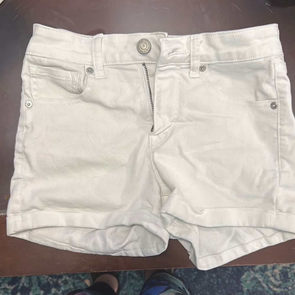 Aeropostale high rise midi short white size 0